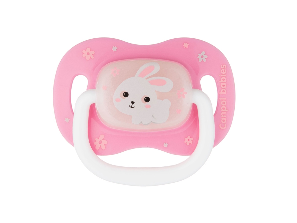Пустушка силіконова симетрична BUNNY&COMPANY 18+ міс 23/270_pin, Canpol Babies