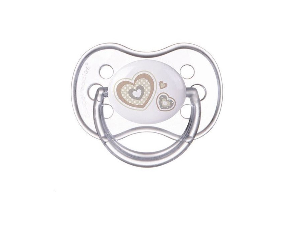 Пустышка силиконовая симметричная NEWBORN BABY 18+ мес 22/582_bei, Canpol Babies