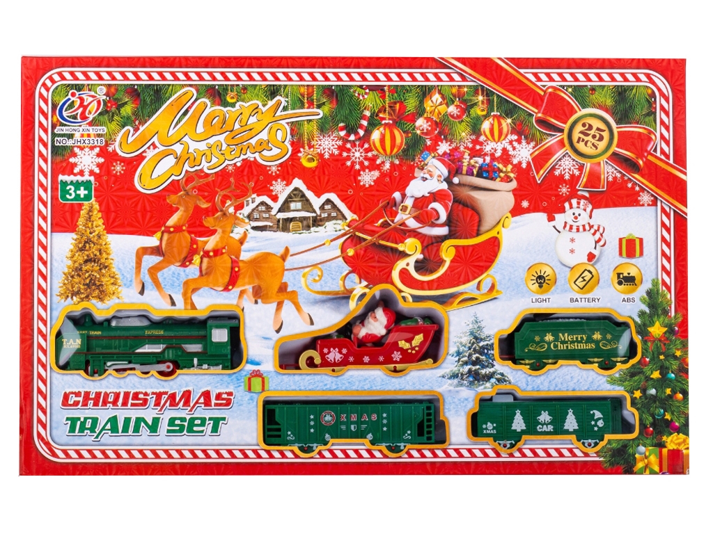 Різдвяний паровоз Merry Christmas 91 см, 9126-002