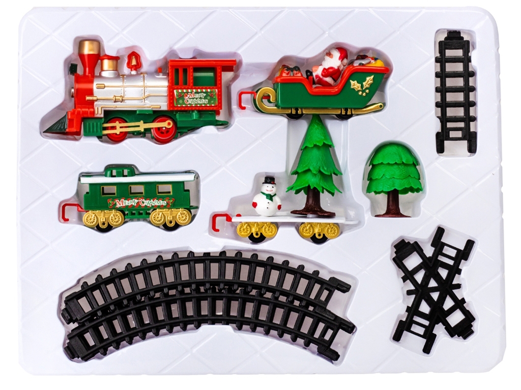 Різдвяний паровоз з музикою Merry Christmas 90 см, 9126-003