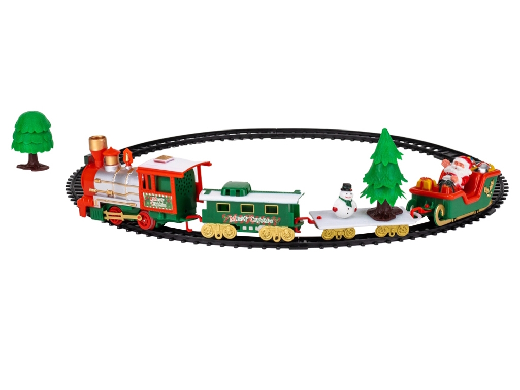 Різдвяний паровоз з музикою Merry Christmas 90 см, 9126-003