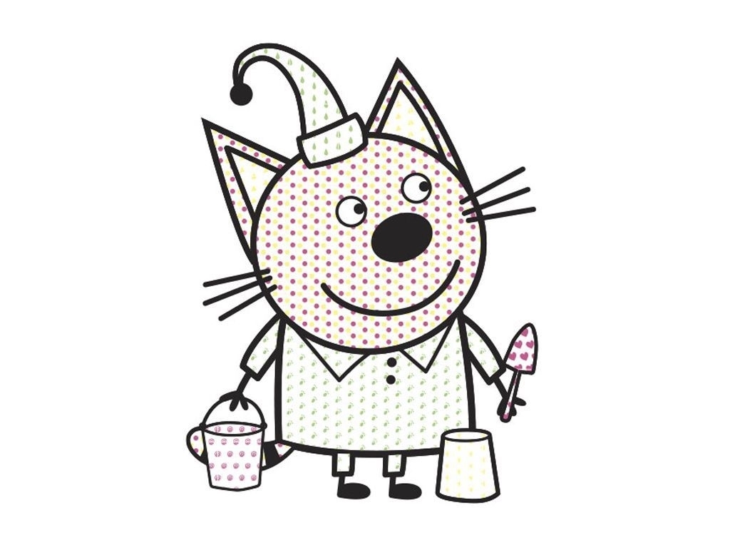 Творческая книга "Цветной Буль. Три кота", Ранок
