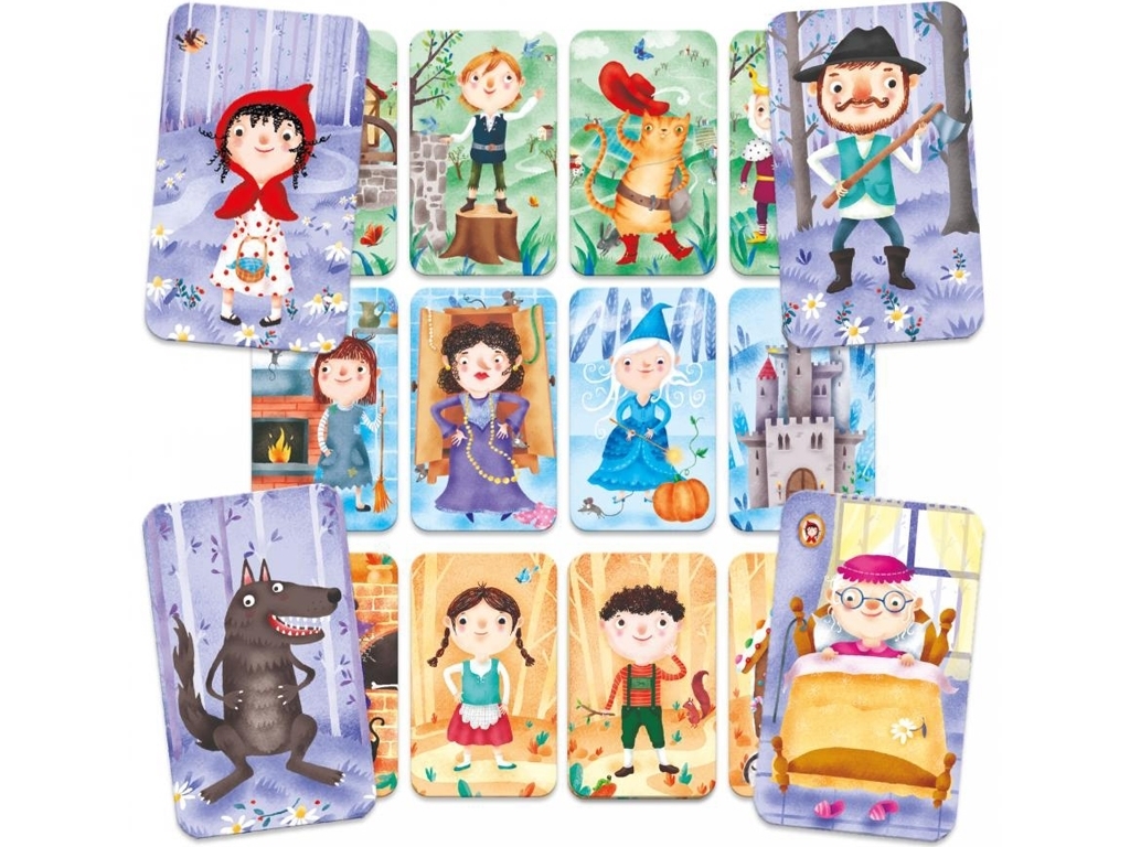 Игра развивающая Invent Fairy Tales, составление историй, карточки с персонажами, Headu