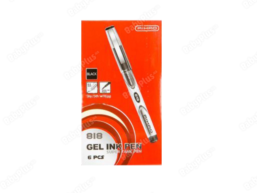 Ручка гелева чорна Gel ink Pen. AIHAO AH818