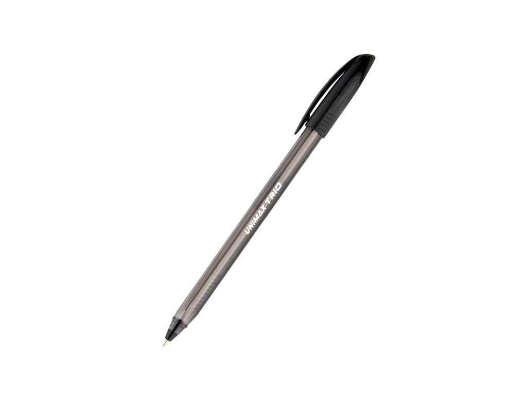 Ручка шариковая Trio черная. Unimax UX-104-01