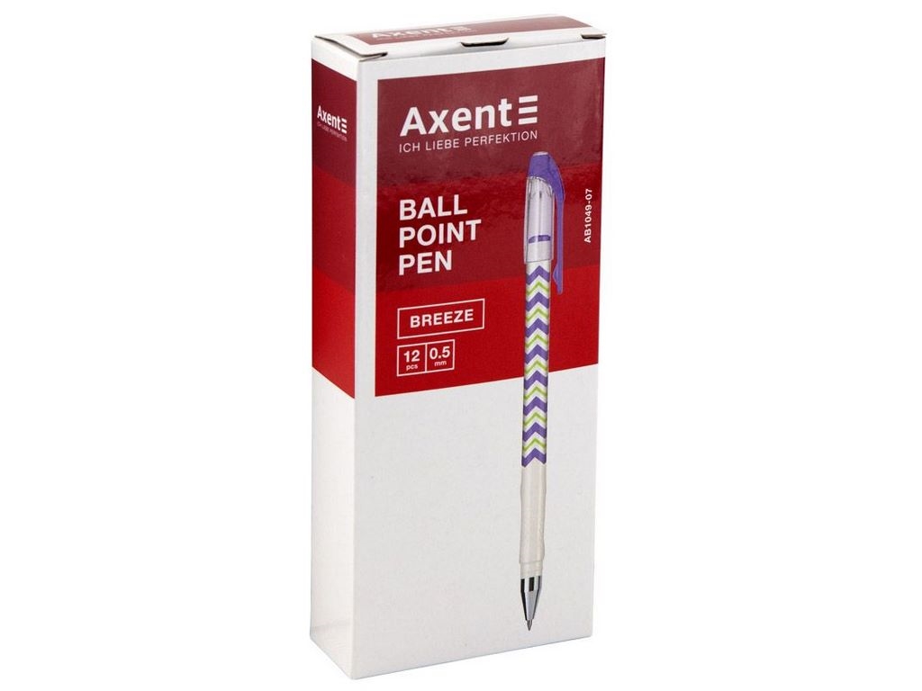 Ручка шариковая Breeze синяя. Axent AB1049-07-A