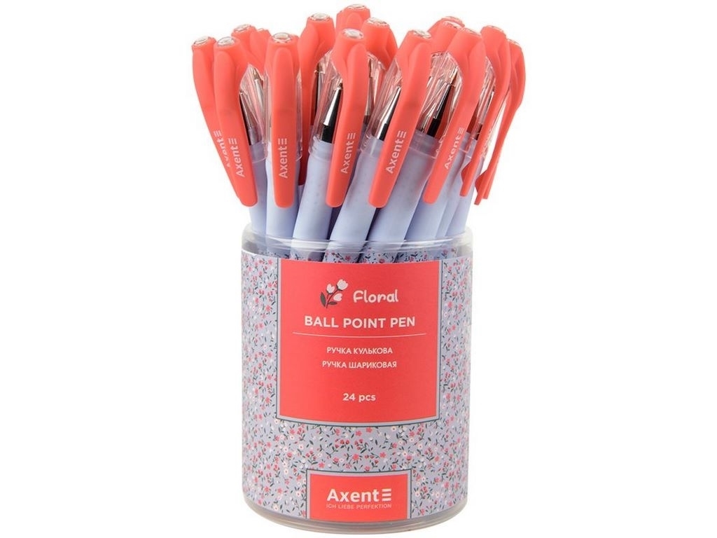 Ручка шариковая Floral синяя. Axent AB1049-37-A