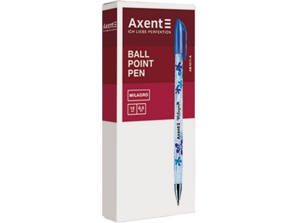 Ручка шариковая Milagro синяя. Axent AB1011-02-A