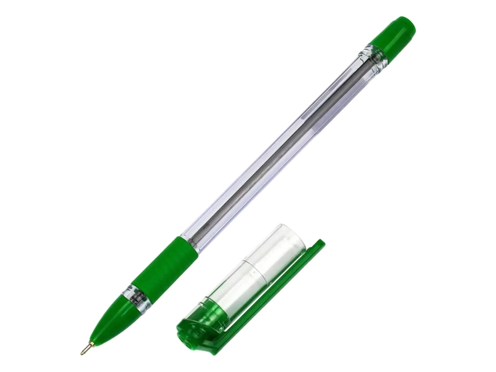 Ручка масляна зелена Fine Tip. Hiper HO-111