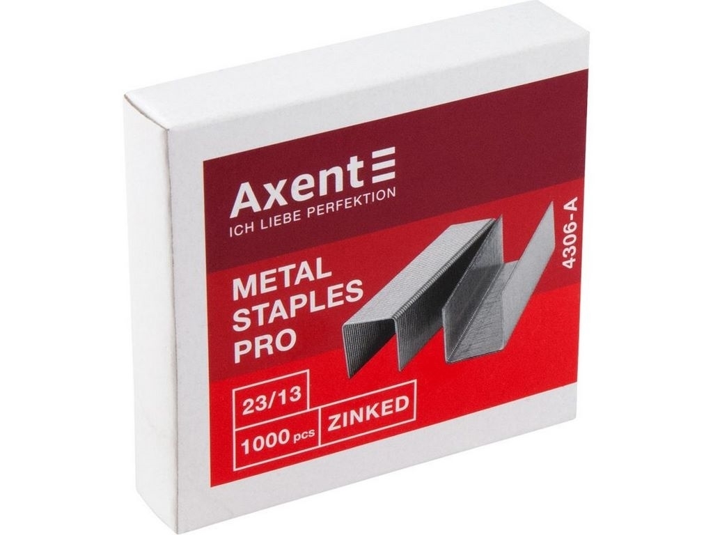 Скоби для степлерів Pro 23/13 Axent 4306-A, 1000 шт