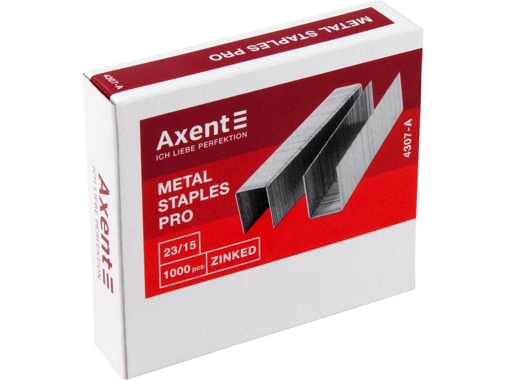 Скоби для степлерів Pro 23/15. 1000 шт. Axent 4307-A
