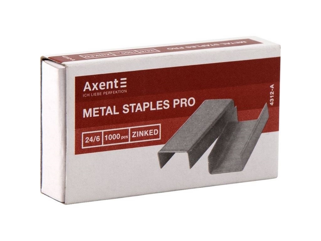 Скоби для степлерів Pro 24/6 Axent 4312-A, 1000 шт
