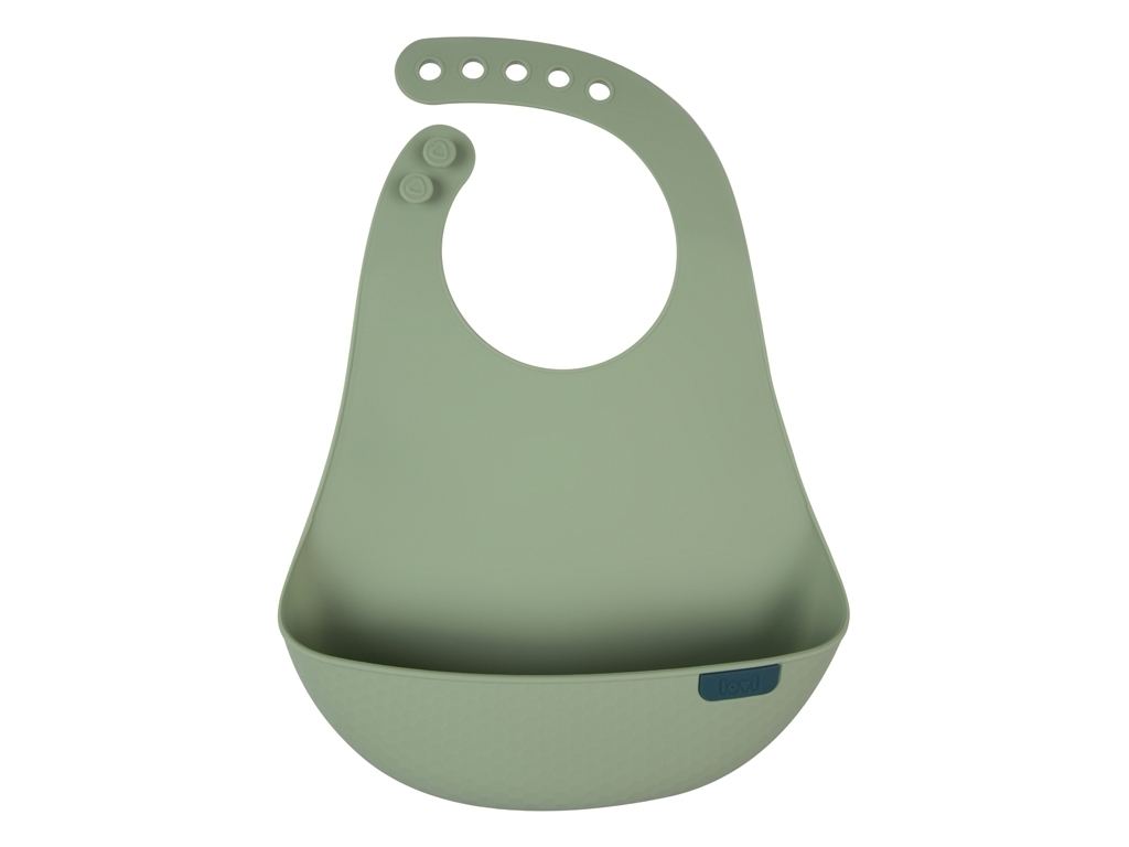 Слюнявчик силиконовый Pistachio, 51/031_GRE, LOVI