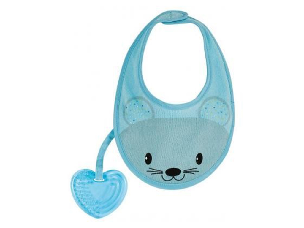 Слинявчик з прорізувачем для зубок Fresh Bib, бавовна, від 4 місяців, 02582.20, Chicco