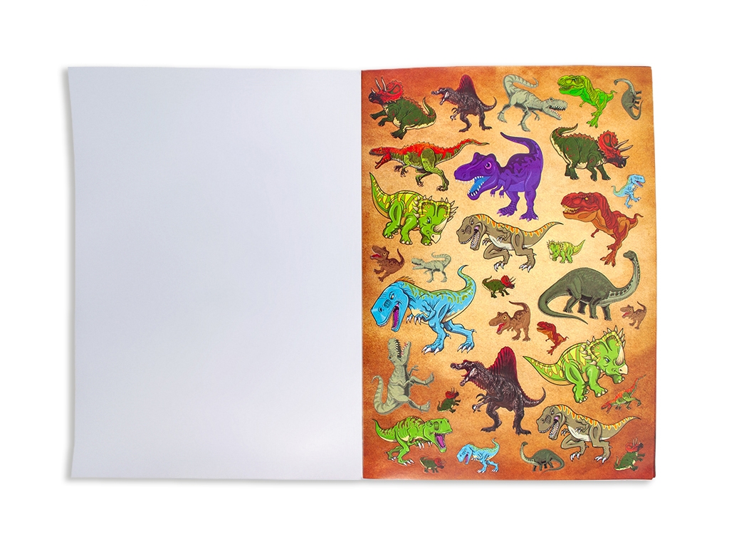 Творча книга «Стікербук Moxy Dinosaur Expedition» з 180+ наліпками, вік 3+, Moxy