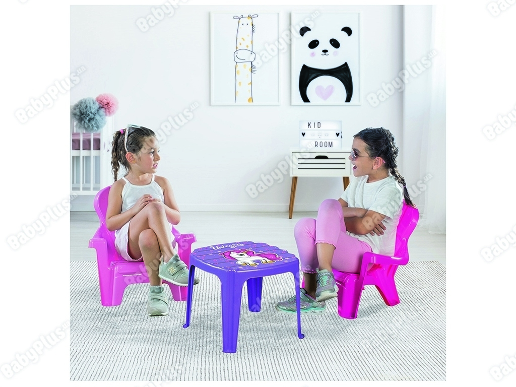 Стіл Єдиноріг та 2 стільці, DOLU Toy Factory