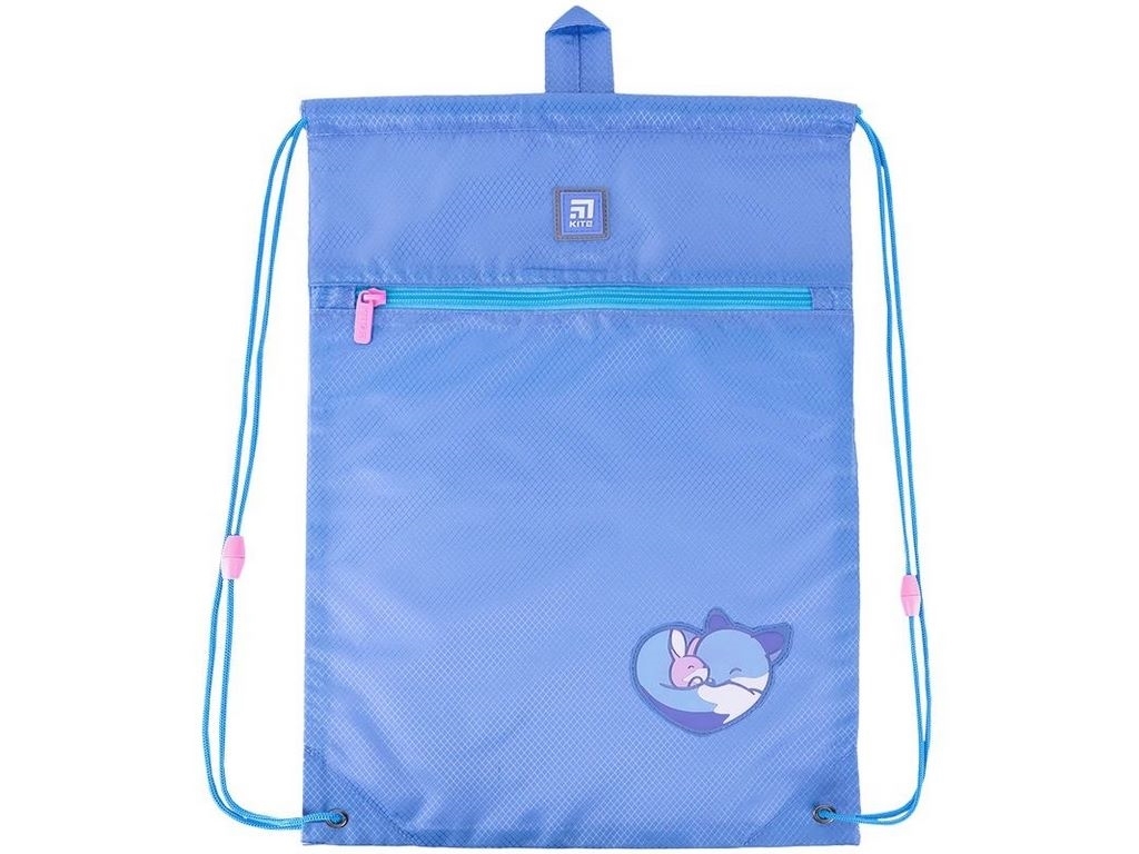 Сумка для взуття з кишенею Cute K24-601M-21, 46×33 см, затяжка шнурком, Kite
