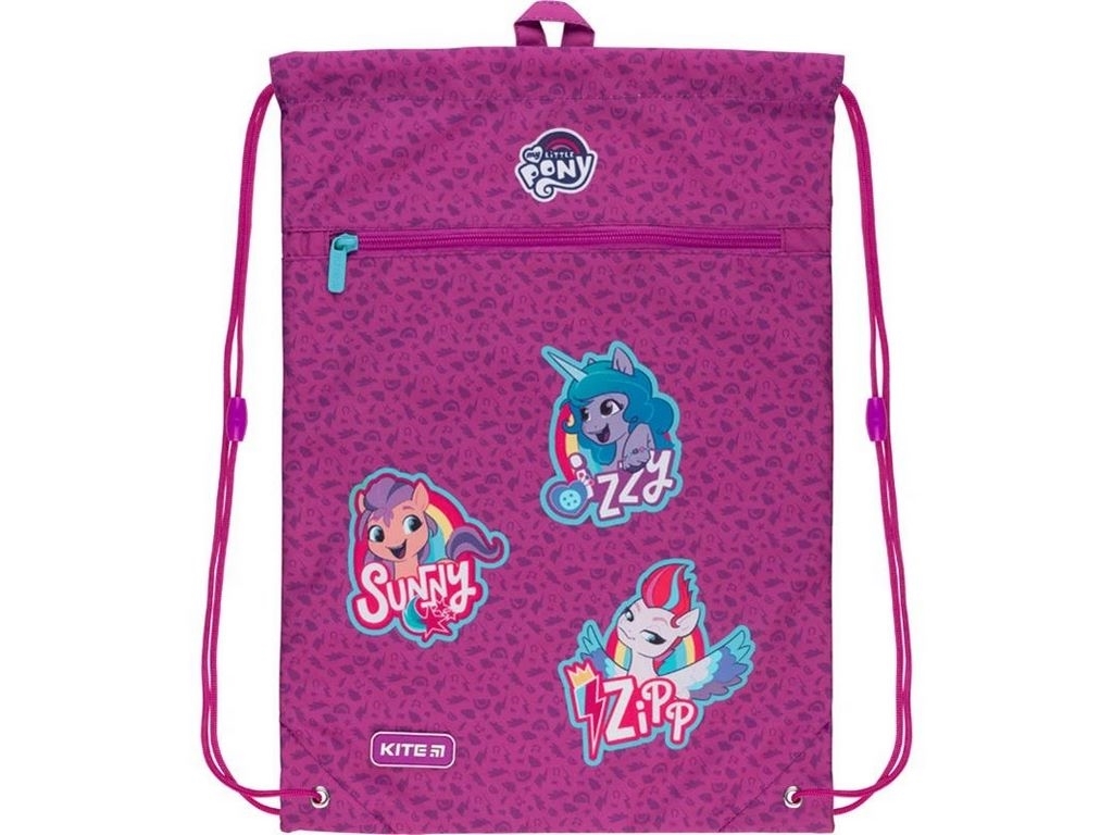 Сумка для взуття з кишенею My Little Pony LP22-601M, 46x33 см, на шнурках, Kite
