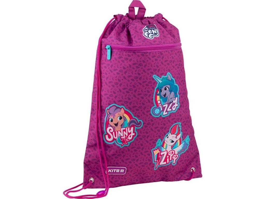 Сумка для взуття з кишенею My Little Pony LP22-601M, 46x33 см, на шнурках, Kite