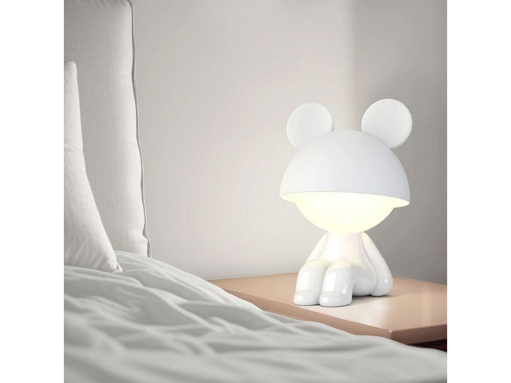 Светильник-ночник LED с аккумулятором Cute Mouse белый, Kite