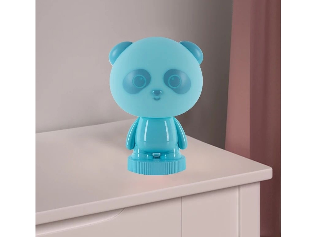 Светильник-ночник LED с аккумулятором Panda синий, Kite