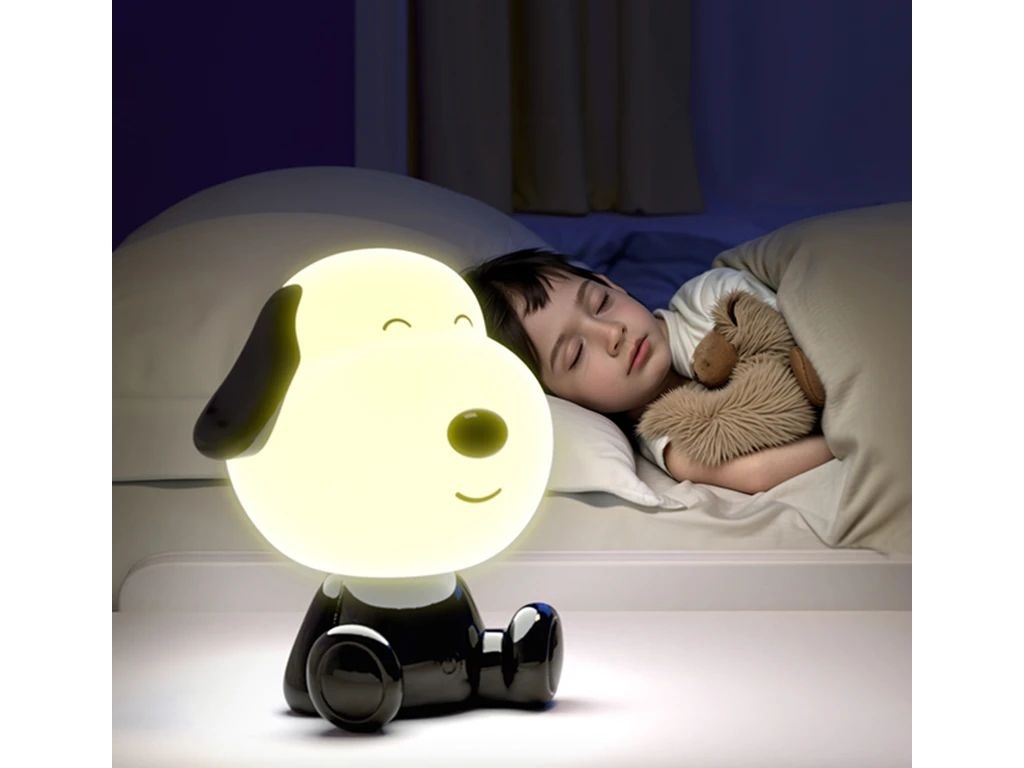 Светильник-ночник LED с аккумулятором Doggy черно-белый, Kite