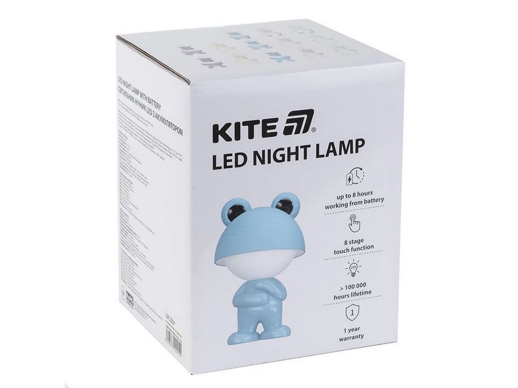 Світильник-нічник LED з акумулятором Dreamy Bunny фіолетовий, Kite