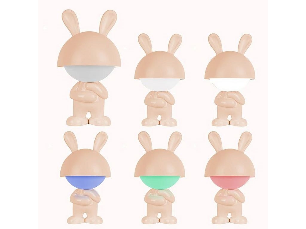 Светильник-ночник LED с аккумулятором Dreamy Bunny персиковый, Kite