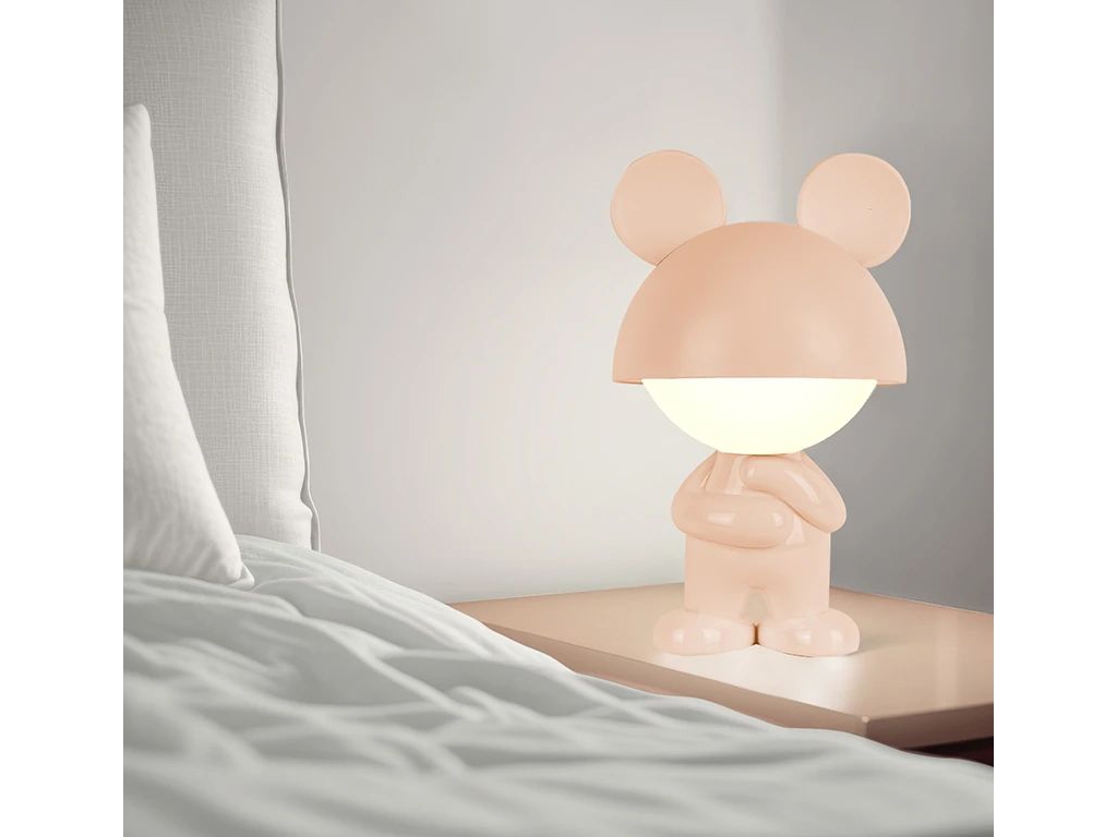 Светильник-ночник LED с аккумулятором Dreamy Mouse персиковый, Kite