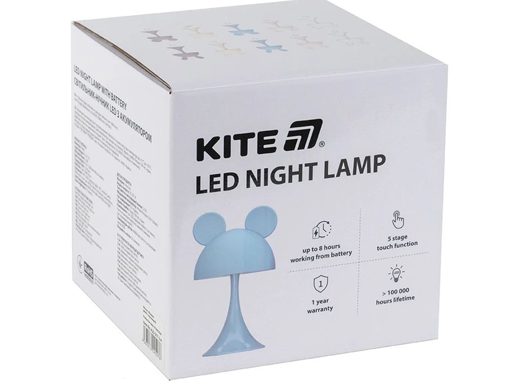 Светильник-ночник LED с аккумулятором Simple Bunny персиковый, Kite