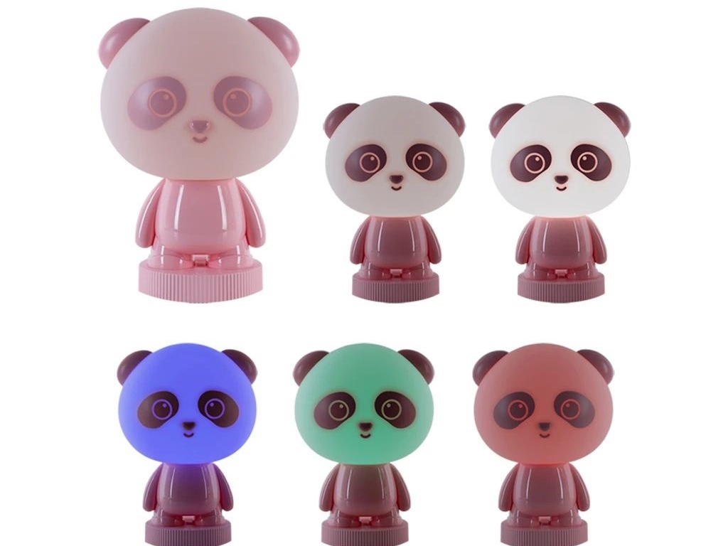 Светильник-ночник LED с аккумулятором Panda розовый, Kite