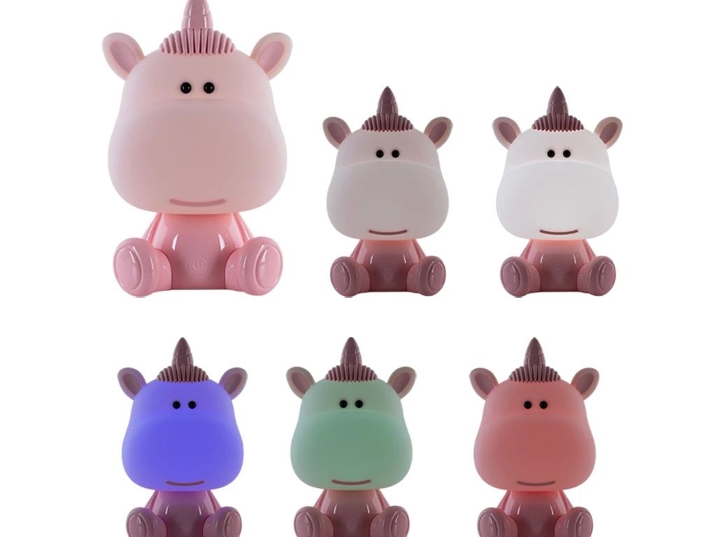 Світильник-нічник LED з акумулятором Unicorn рожевий, Kite