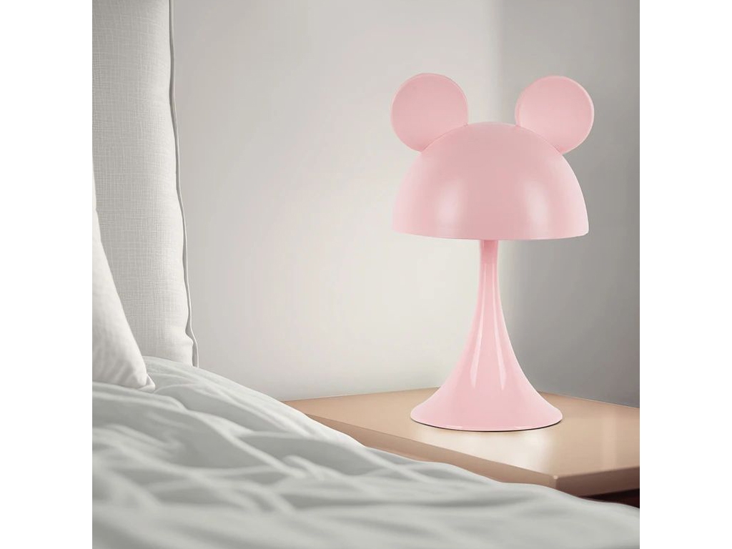 Светильник-ночник LED с аккумулятором Simple Mouse розовый, Kite