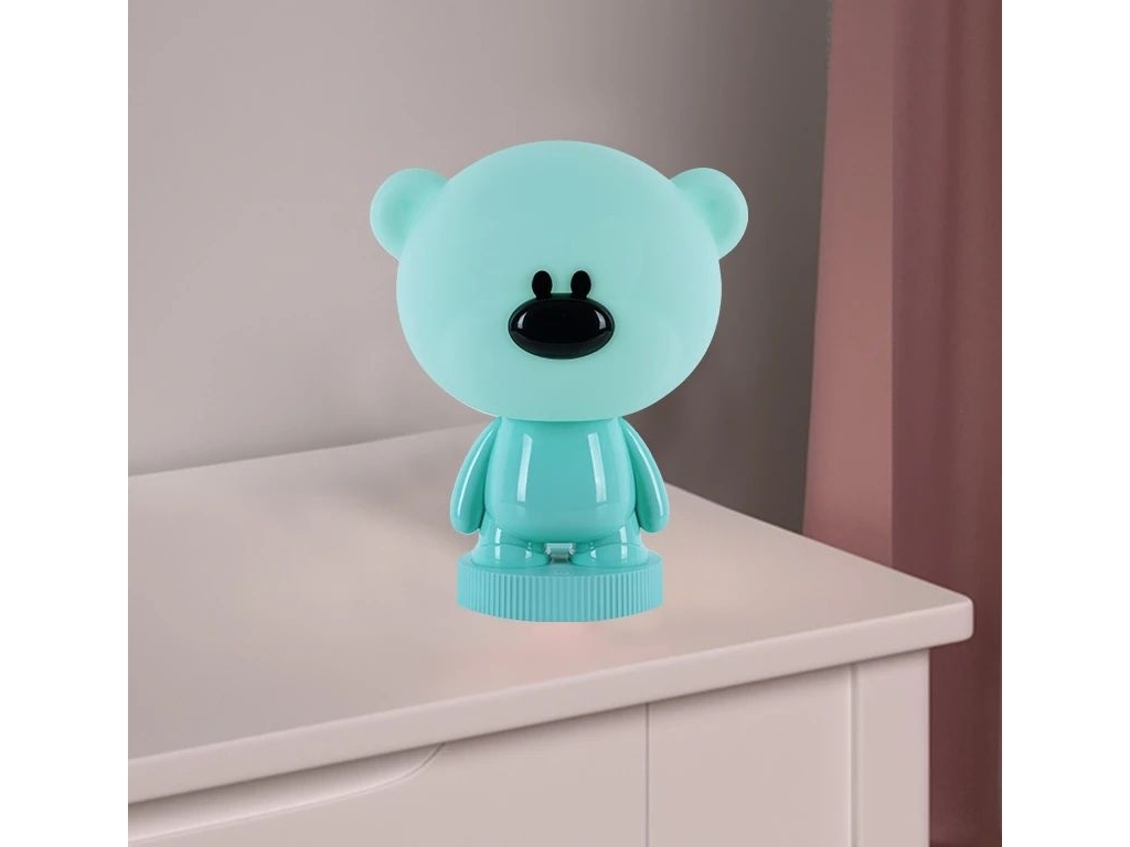 Светильник-ночник LED с аккумулятором Bear зеленый, Kite