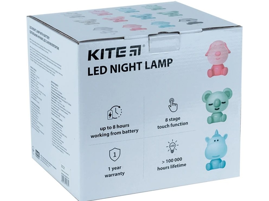 Светильник-ночник LED с аккумулятором Koala зеленый, Kite
