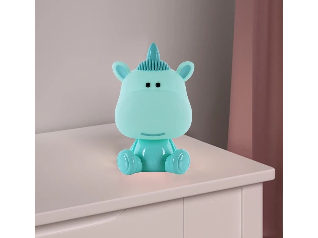 Светильник-ночник LED с аккумулятором Unicorn зеленый, Kite
