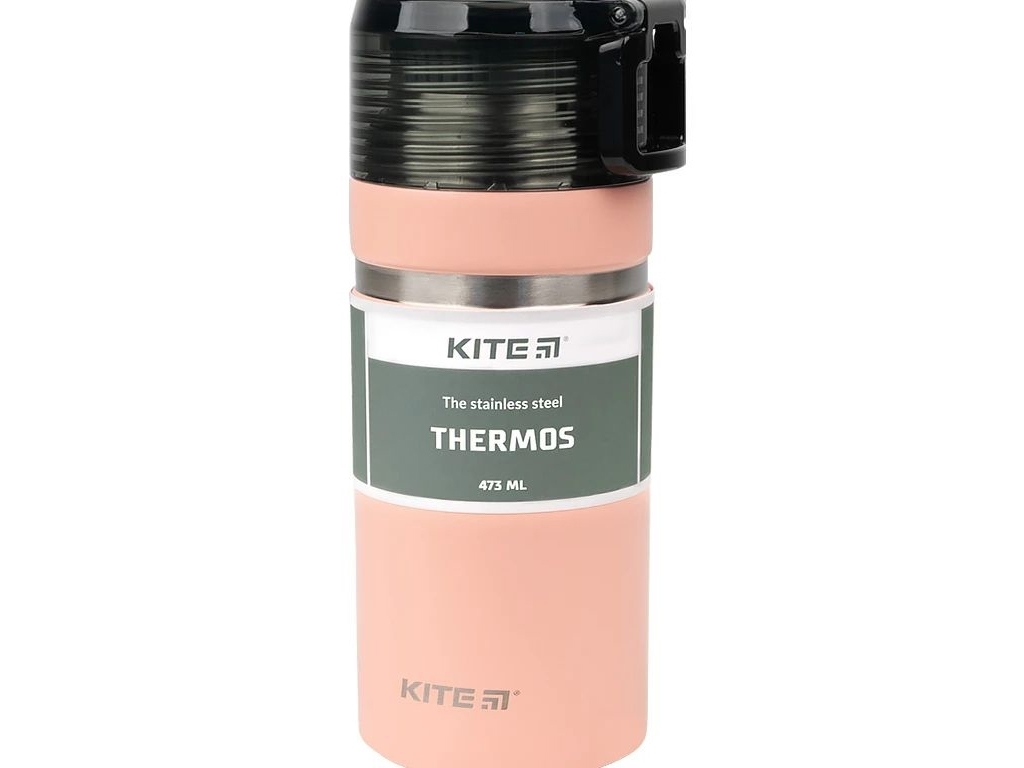 Термос персиковый 473 мл, Kite
