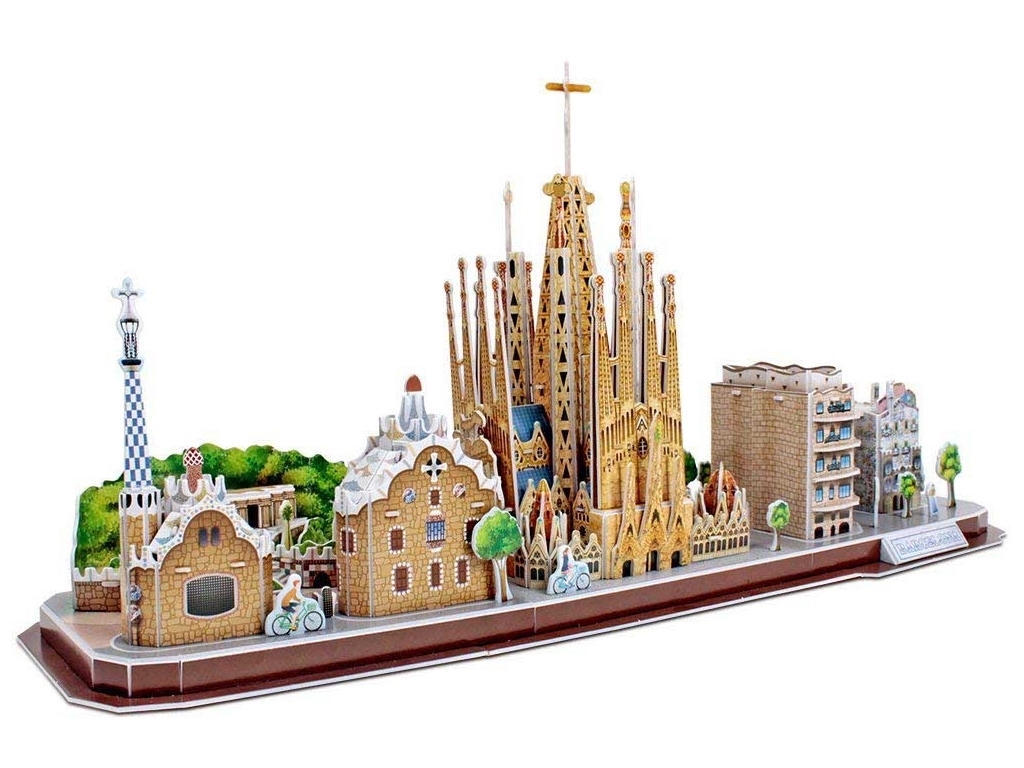 Тривимірна головоломка-конструктор CITY LINE BARCELONA. Cubic Fun MC256h