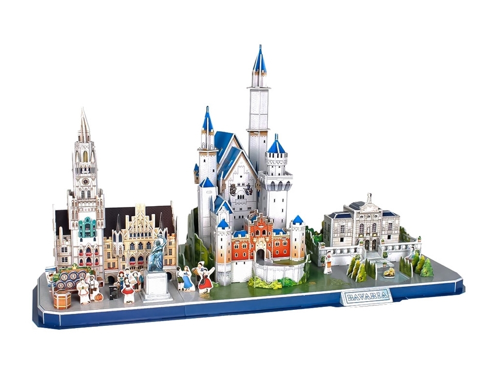 Трехмерная головоломка-конструктор CITY LINE BAVARIA. Cubic Fun MC267h