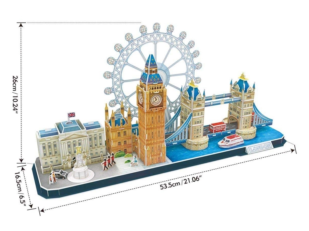Трехмерная головоломка-конструктор CITY LINE LONDON. Cubic Fun MC253h