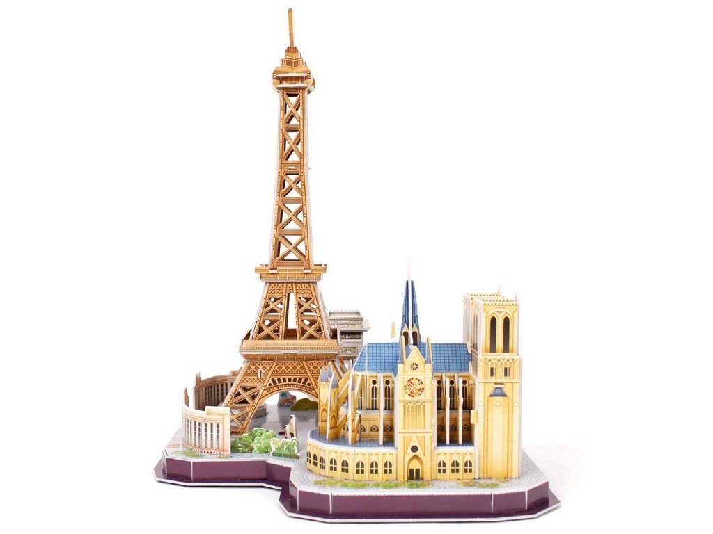 Трехмерная головоломка-конструктор CITY LINE PARIS. Cubic Fun MC254h
