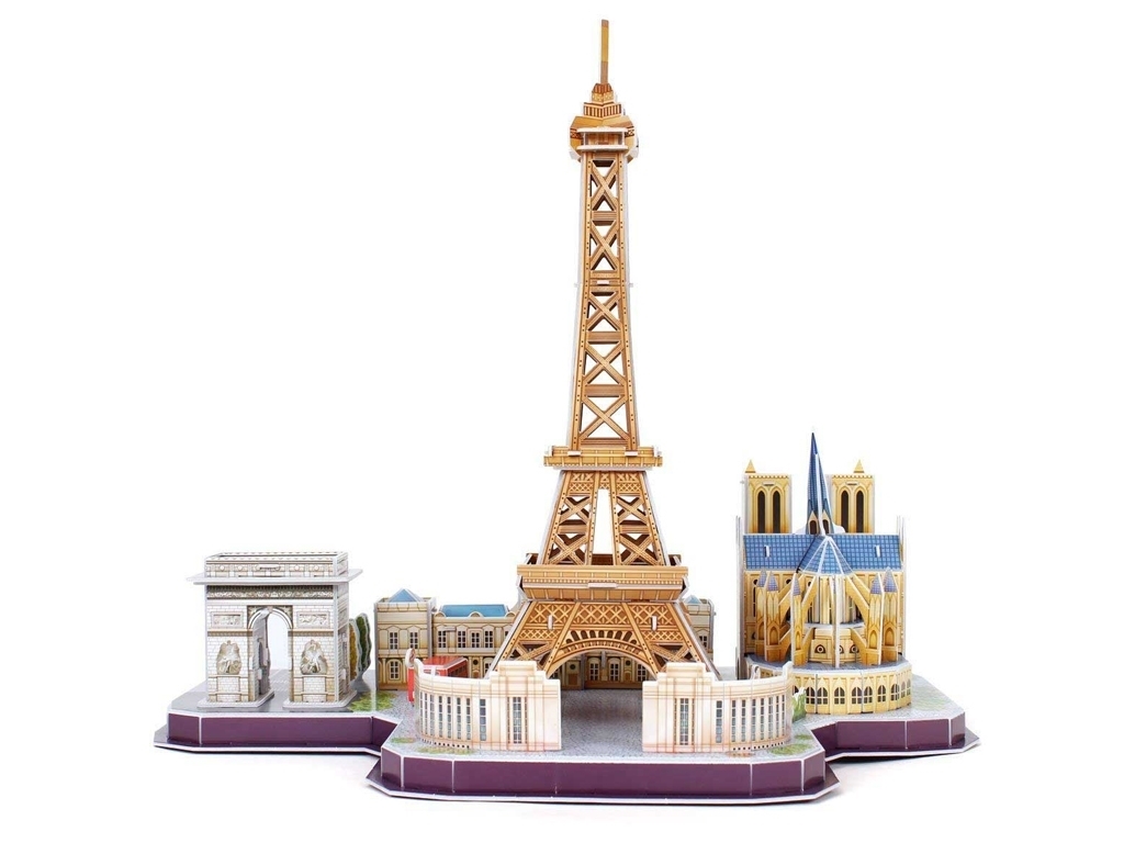 Трехмерная головоломка-конструктор CITY LINE PARIS. Cubic Fun MC254h