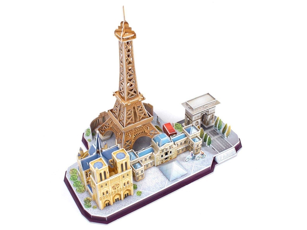 Трехмерная головоломка-конструктор CITY LINE PARIS. Cubic Fun MC254h