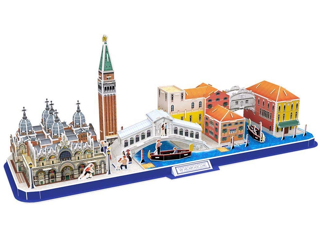 Тривимірна головоломка-конструктор CITY LINE VENICE. Cubic Fun MC269h