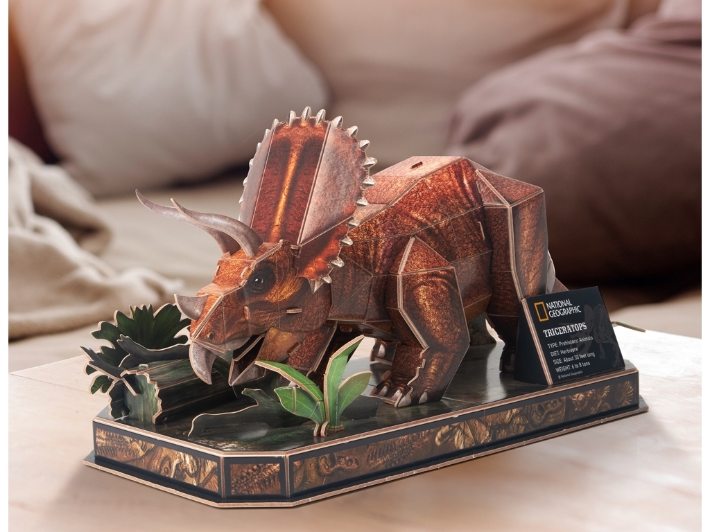 Трехмерная головоломка-конструктор National Geographic Dino Трицератопс. Cubic Fun DS1052h