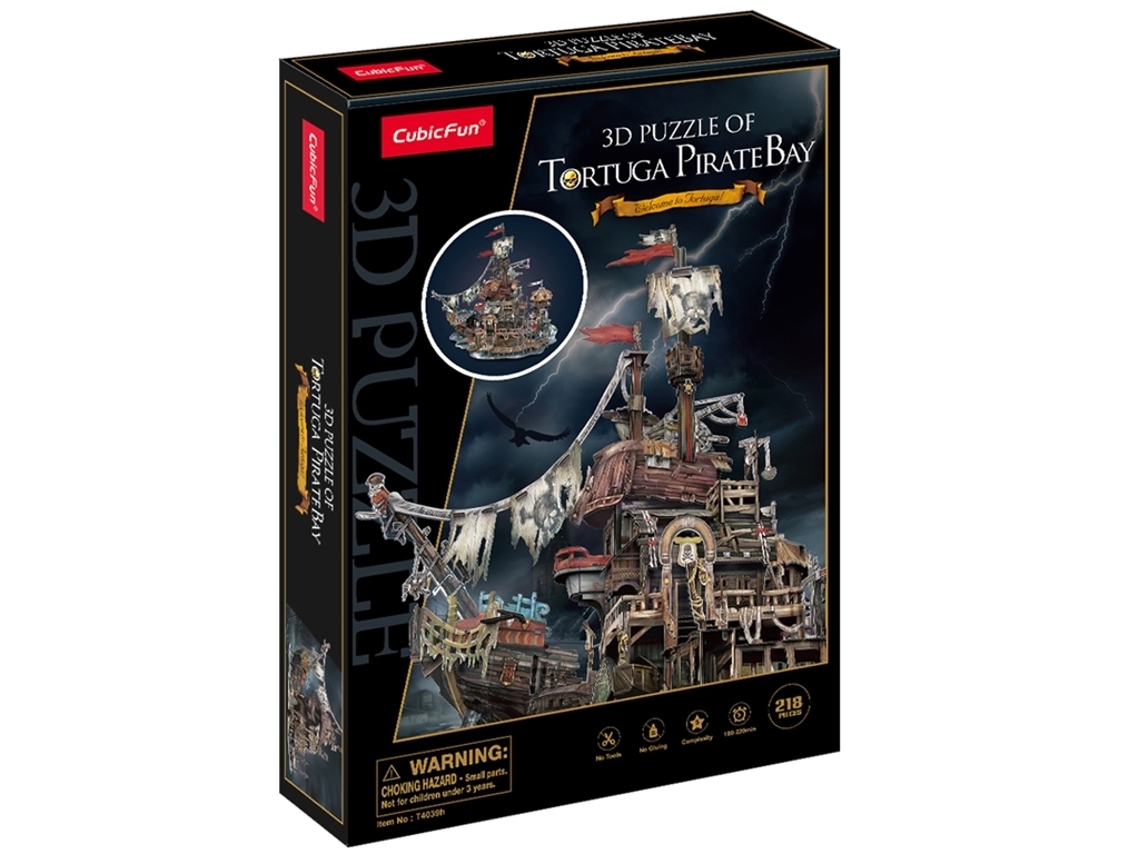 Тривимірна головоломка-конструктор Піратський корабель Тортуга. Cubic Fun T4039h