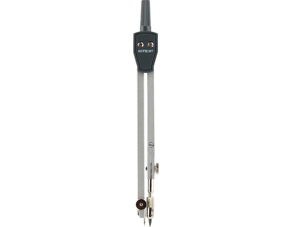 Циркуль серый Kite K18-385 в PVC чехле, 14 см