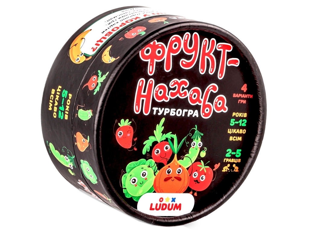 Гра настільна турбо Фрукт-нахаба, картки 72 шт, 4 режими гри, Ludum