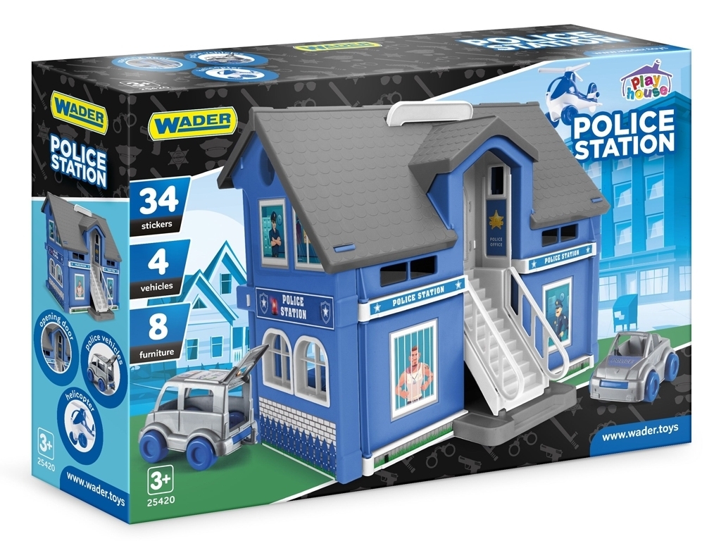 Ігровий гараж поліцейська станція Play House Wader 25420