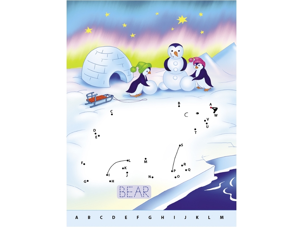 Рабочая тетрадь "Рисую по точкам. Letters from A to Z", Ранок